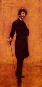 Portrait of J.A.M. Whistler by William Merritt Chase